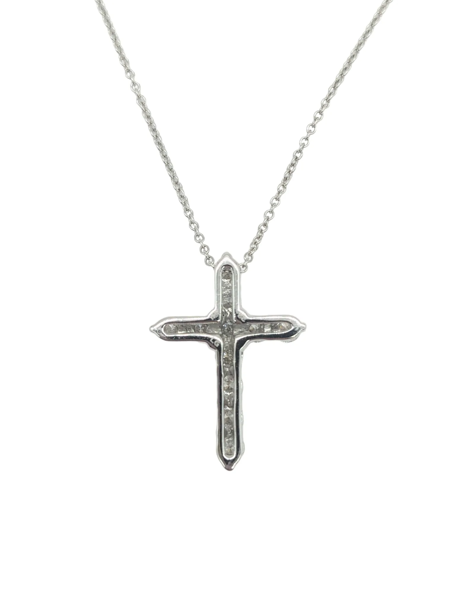 1 Carat Lab Grown Diamond Cross and Chain