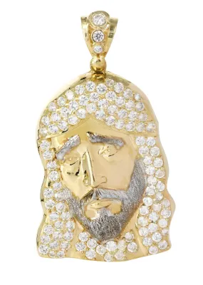 10K Gold Jesus Piece Pendant  |  15.3 Grams