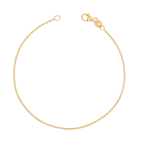 14K Gold Cable Chain Bracelet