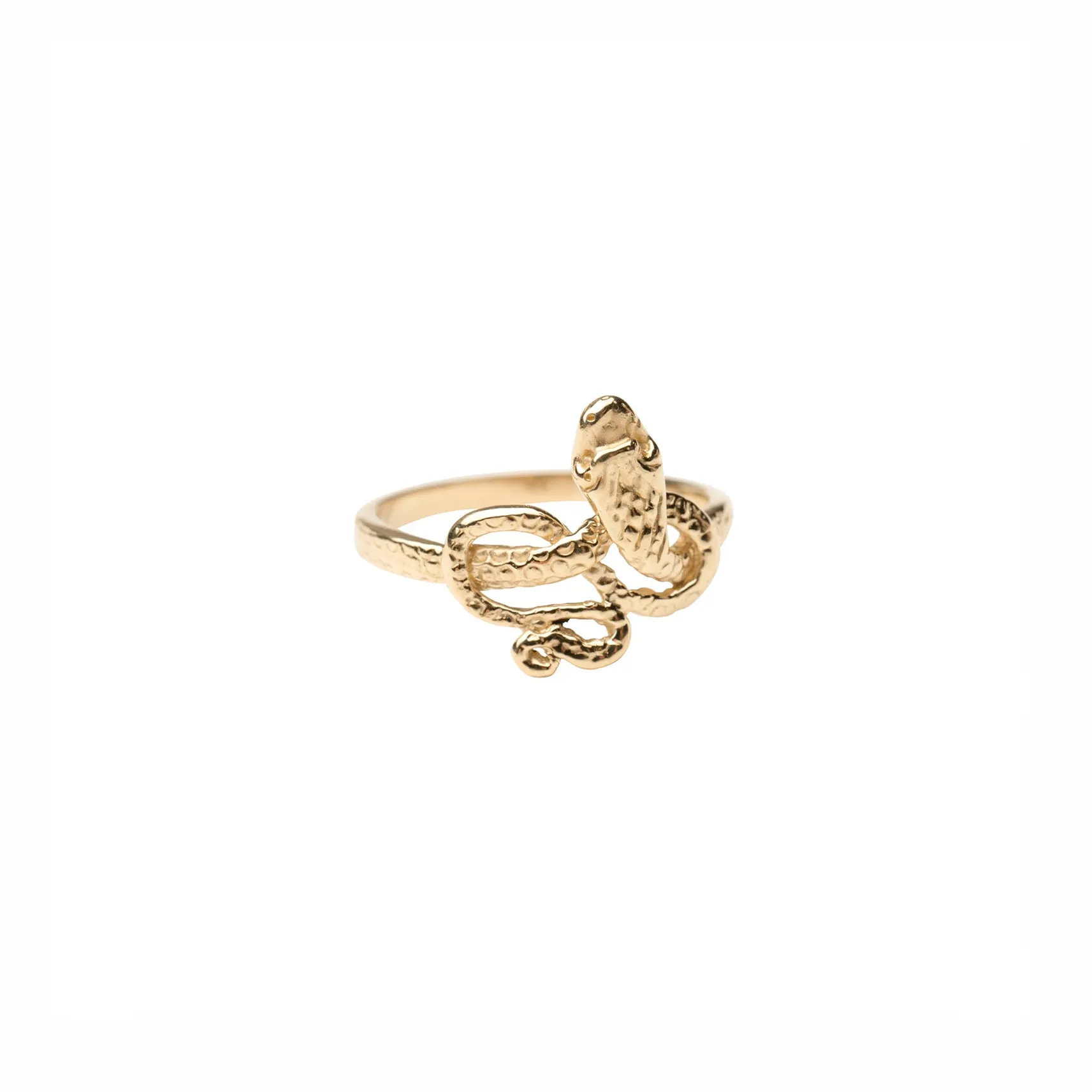 14k Gold Serpent Ring