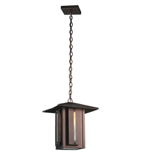 14"Sq Moss Creek Creekside Outdoor Lantern Pendant