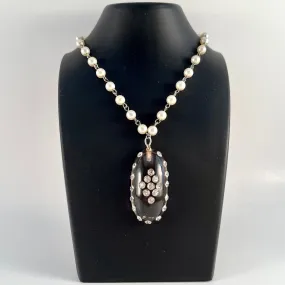 1950s Made In Germany Lucite Pendant Necklace