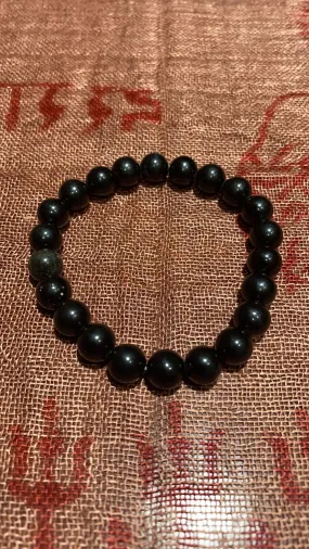 8MM Black Tourmaline Bead Bracelet