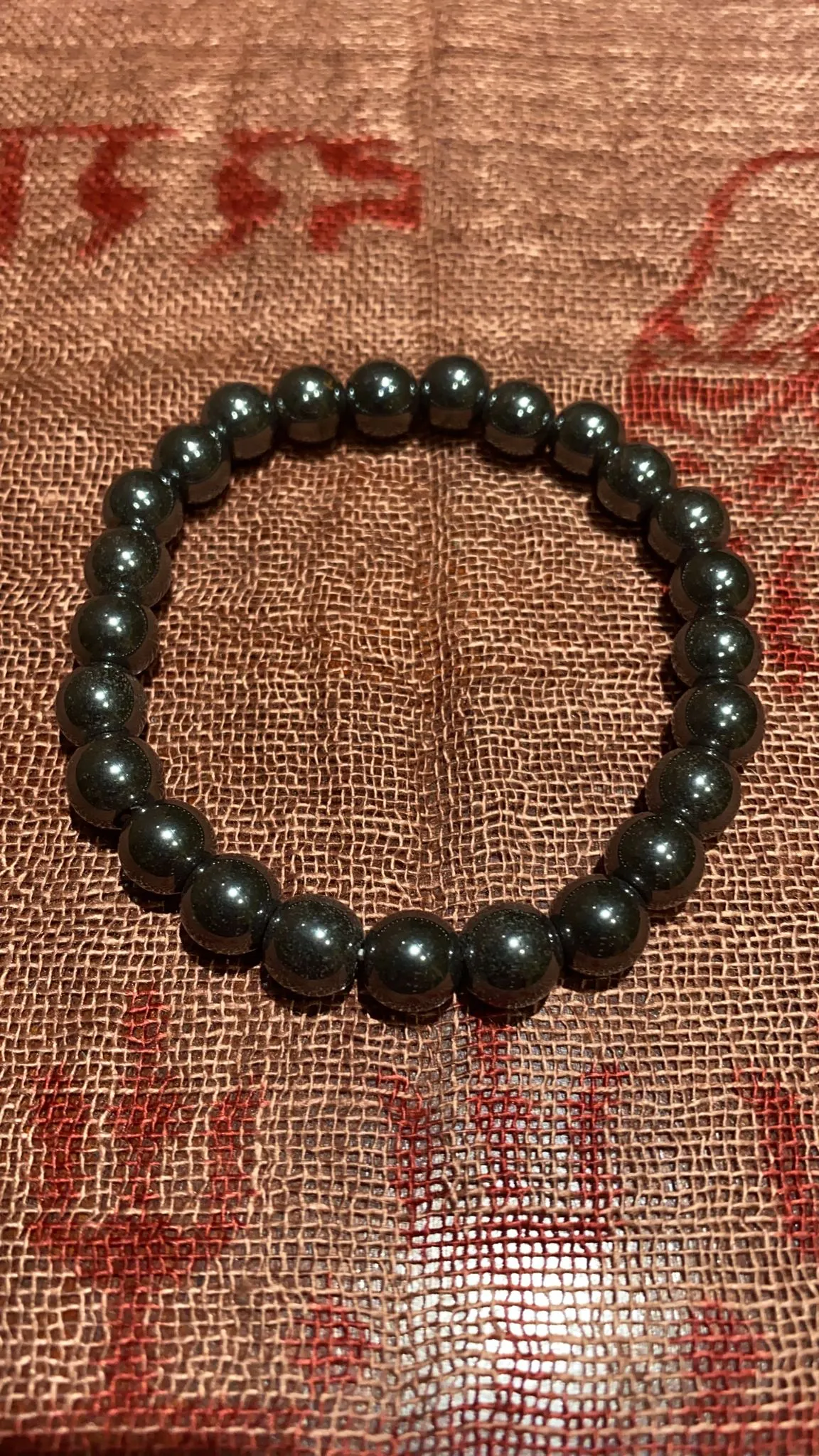 8MM Hematite Bead Bracelet