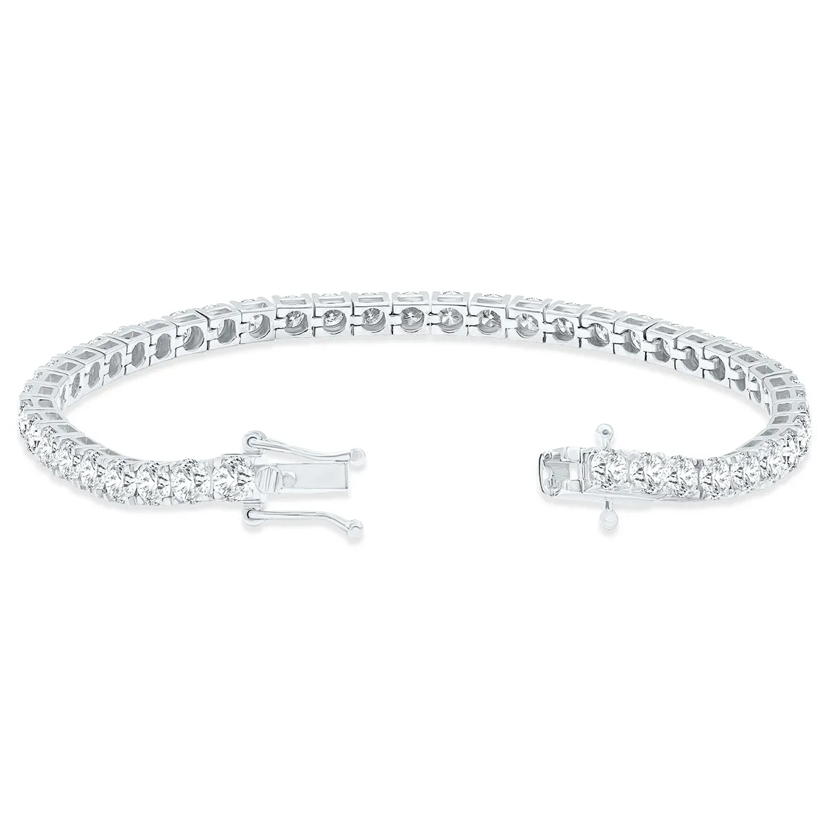 9 Carat Tw Diamond Tennis Bracelet In 14K White Gold