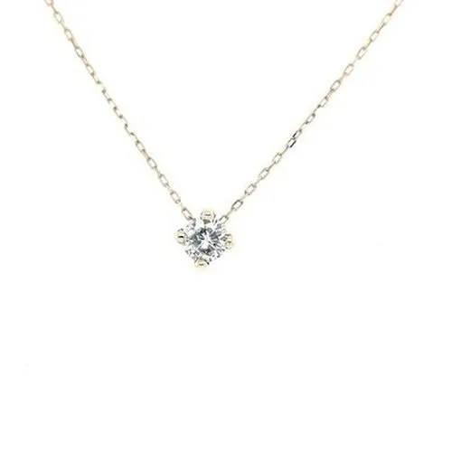 9ct Gold Brilliant Cut CZ Necklace