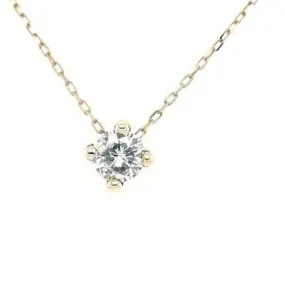 9ct Gold Brilliant Cut CZ Necklace