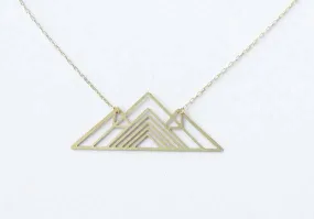 A Tea Leaf Jewelry - Geometric Mountain Necklace