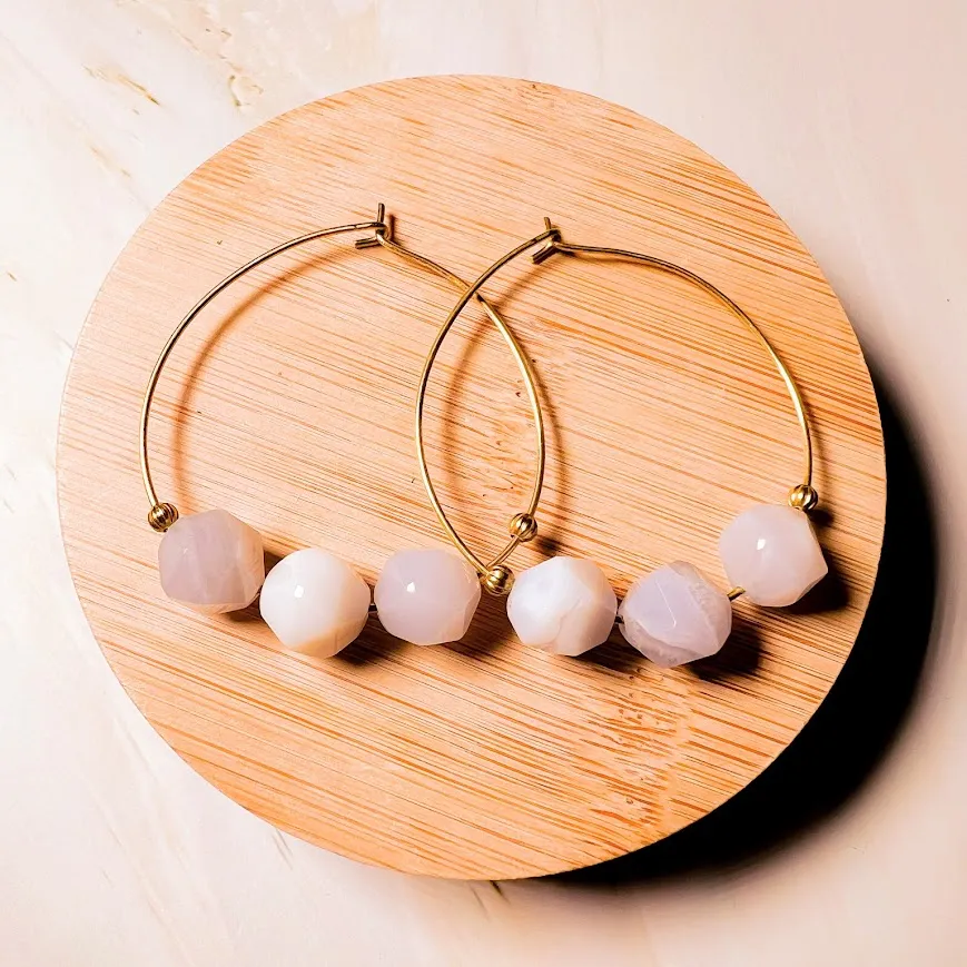 Abacus Hoop Earring