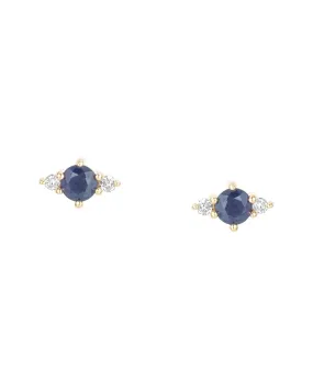 Adina Reyter 14K 0.31 Ct. Tw. Diamond & Blue Sapphire Earrings