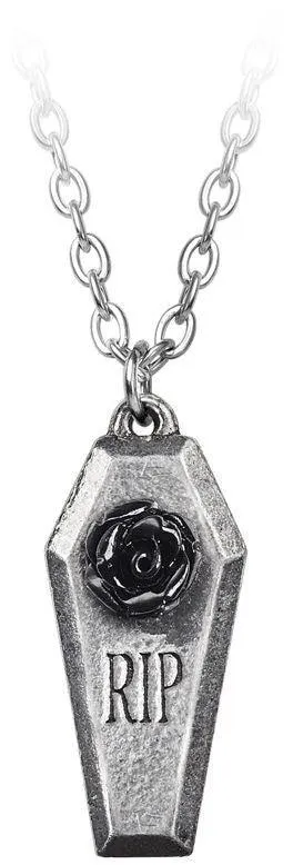 Alchemy Gothic RIP Rose Pendant