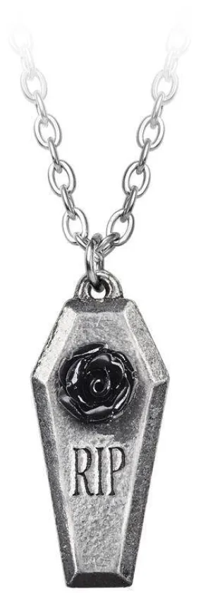 Alchemy Gothic RIP Rose Pendant