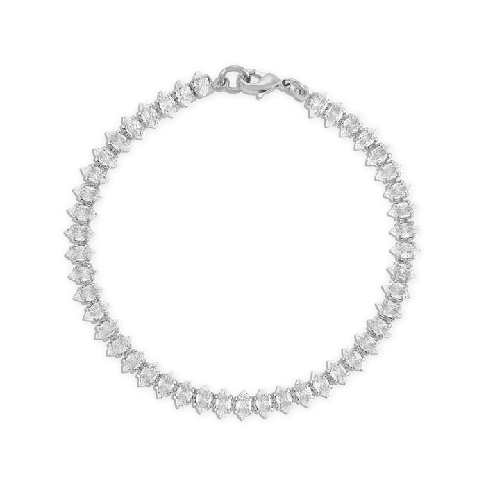 Alexa Leigh - Marquise Tennis Bracelet in Silver (6.5)