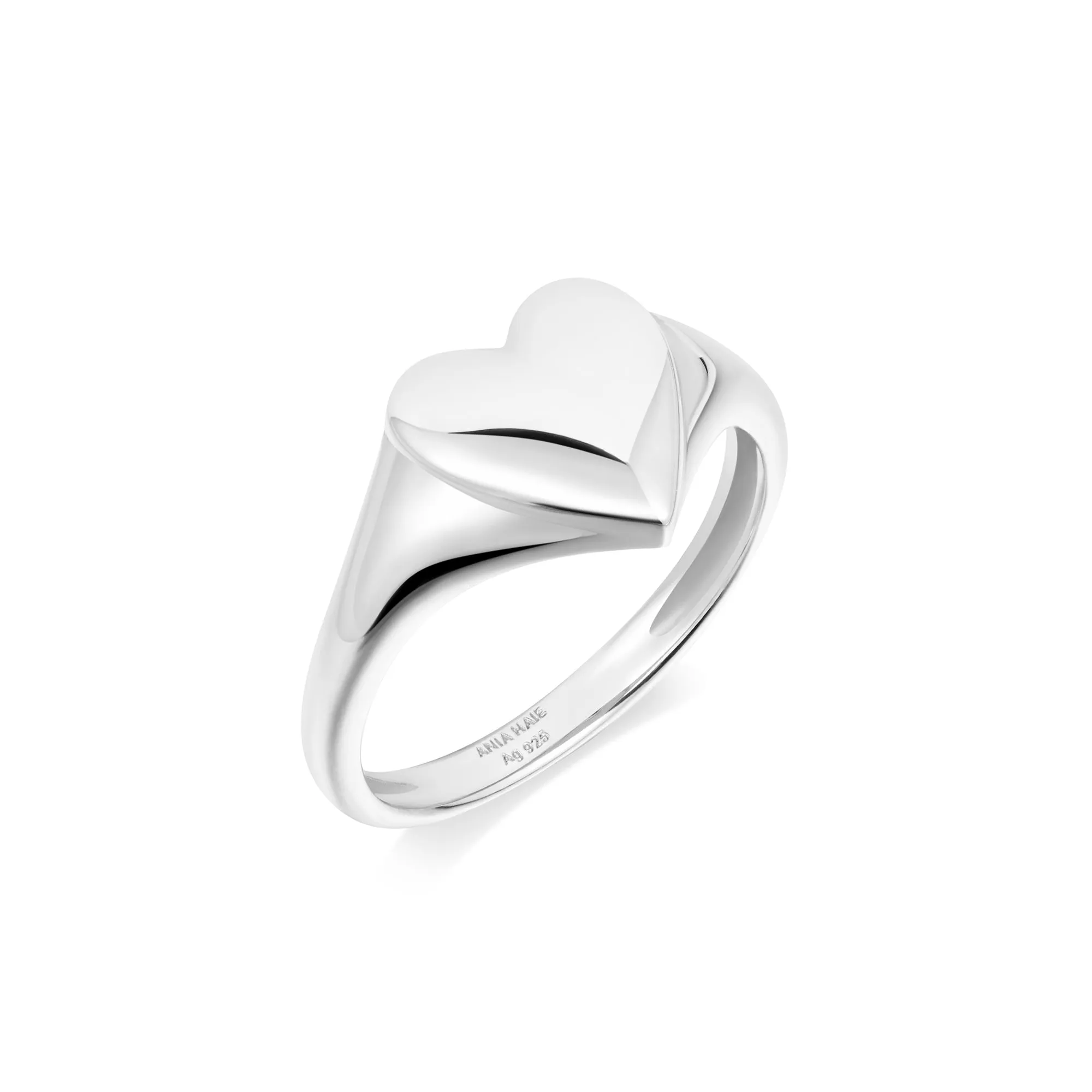 Ania Haie Silver Love Signet Ring R057-02H