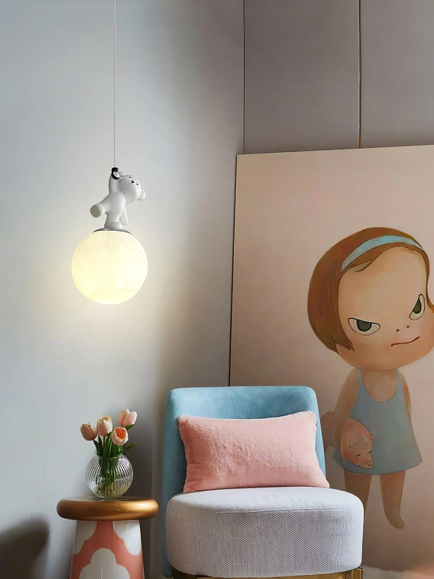 Animal And Moon Pendant Light