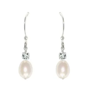 Anna Pearl Drop Bridal Earrings