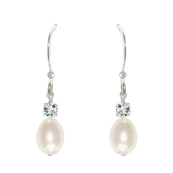 Anna Pearl Drop Bridal Earrings