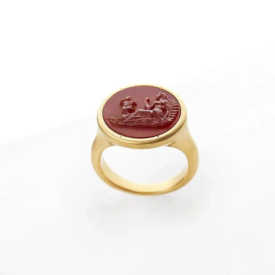 Ariadne & Cupid Signet Ring