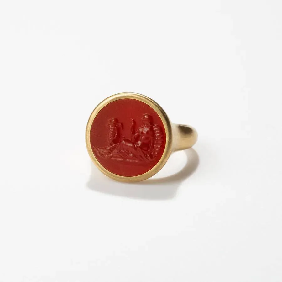 Ariadne & Cupid Signet Ring