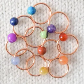 Assorted Semi-Precious Gemstone Stitch Markers