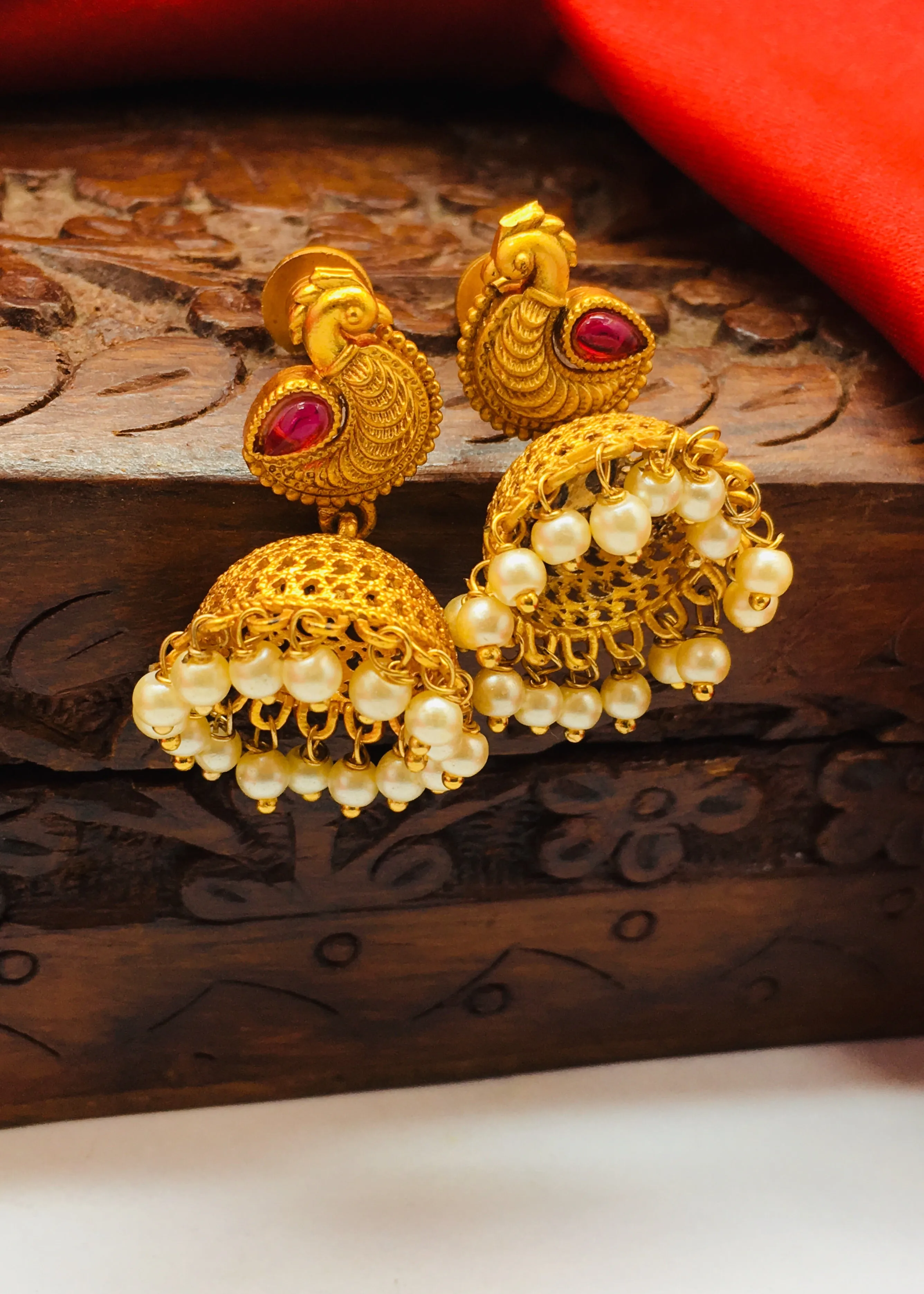 ATTRACTIVE MATT FINISH JHUMKI