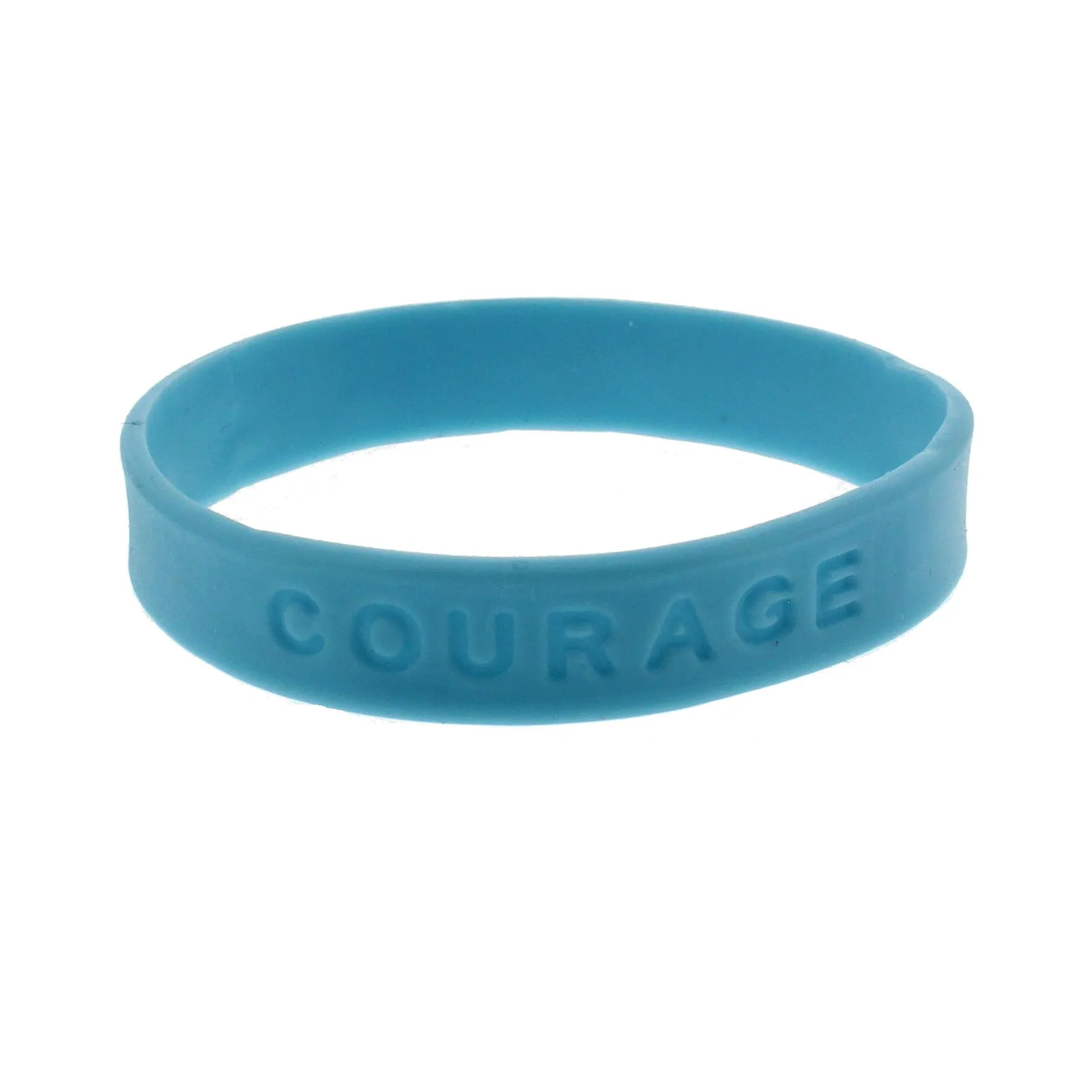 Baby Blue COURAGE Silicon Bracelet