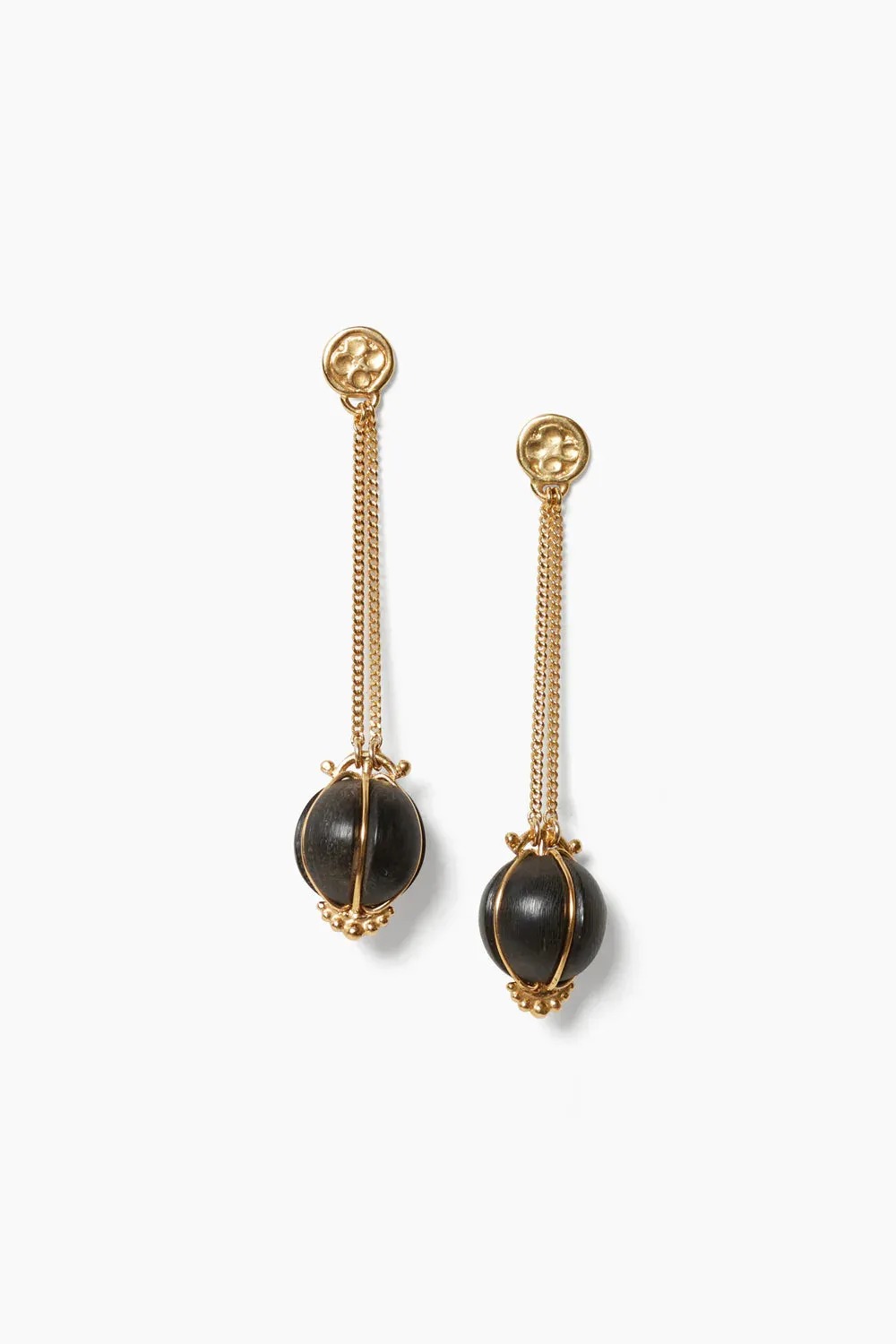 Balloon Drop Earrings ~ Black