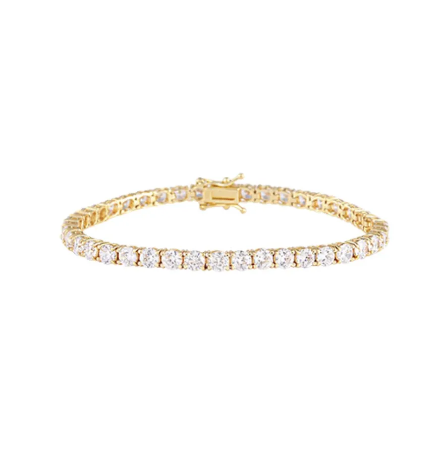 Bianc Tennis Bracelet Gold Large