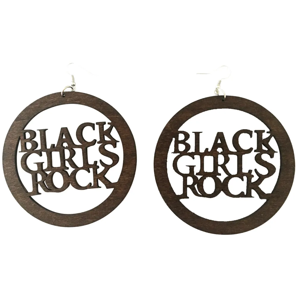 Black Girls Rock Earrings | natural hair accessories | Afrocentric jewelry