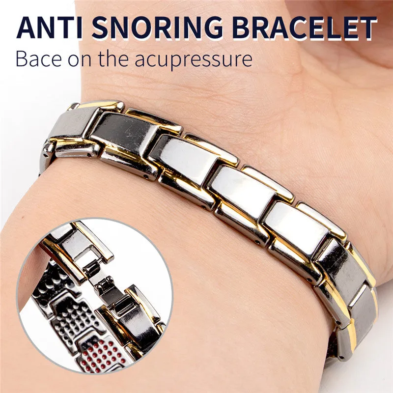 Black Gold IP Stainless-Steel Link Magnetic Bracelet