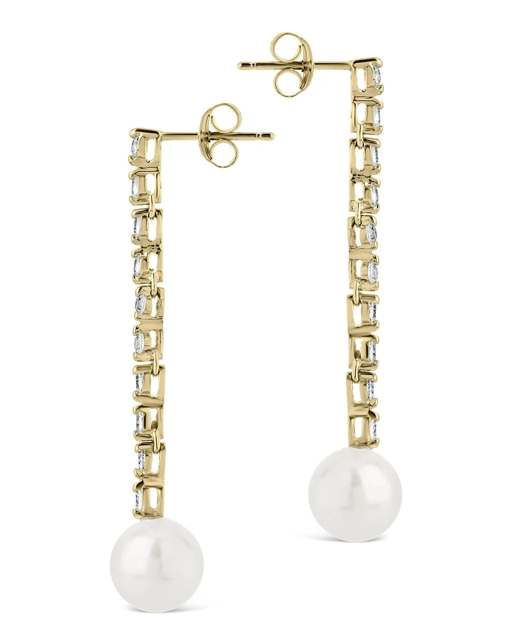 Blake Pearl Drop Stud Earrings