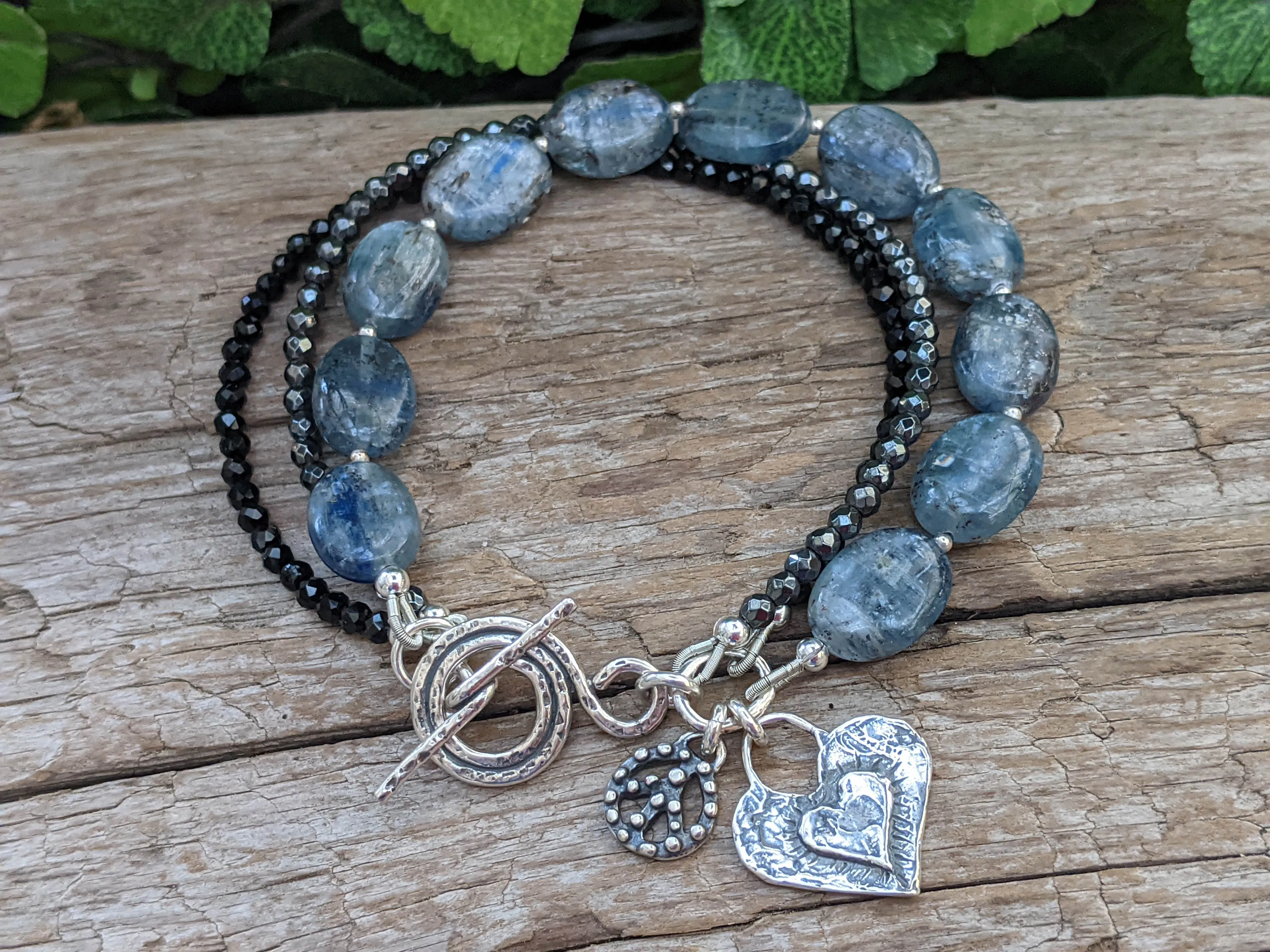 Blue Kyanite Multi Strand Bracelet