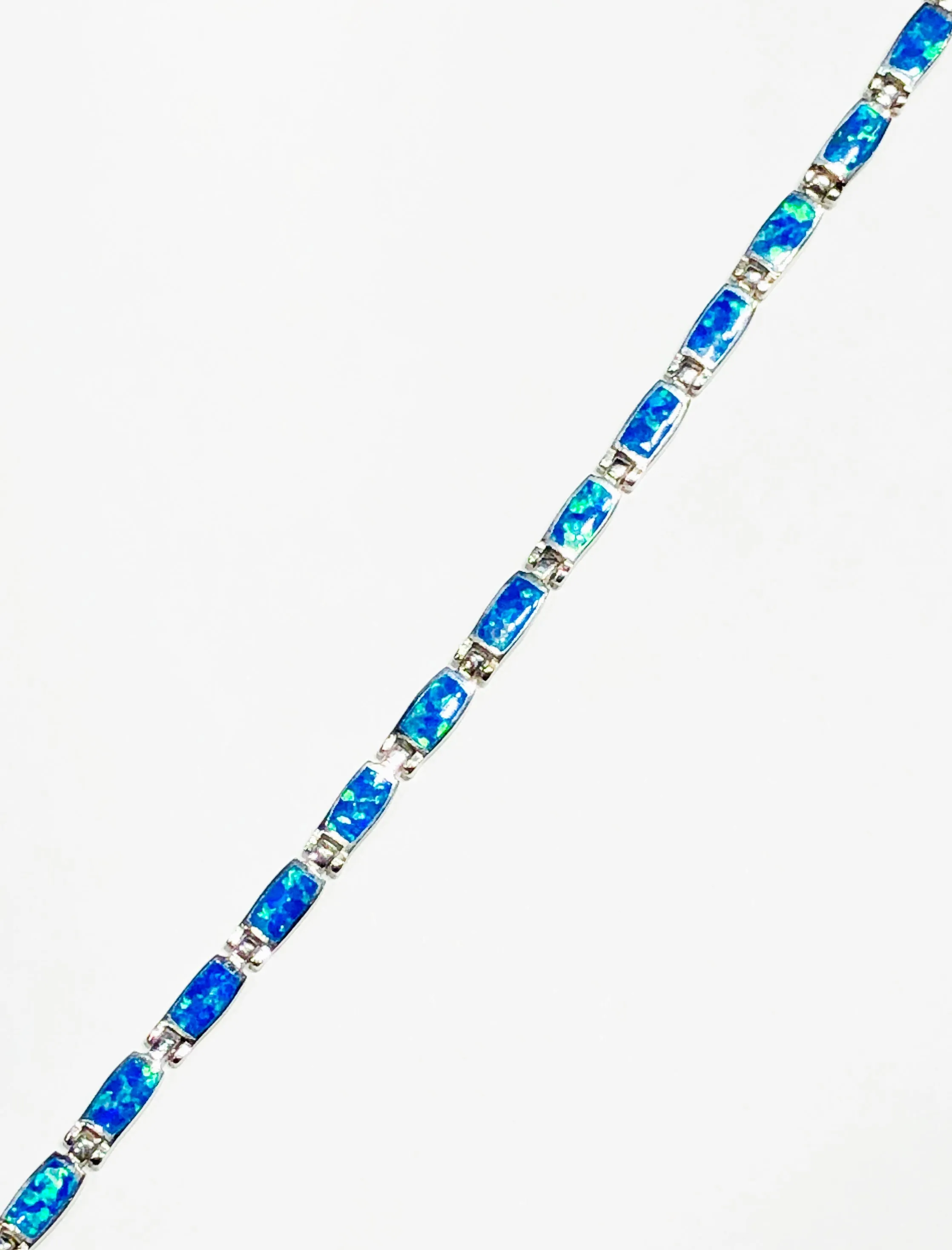 Blue Opal Bracelet (Silver)