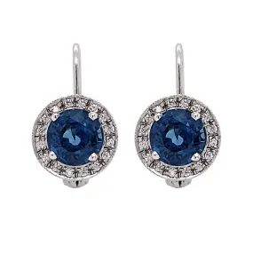 Blue Sapphire Earrings