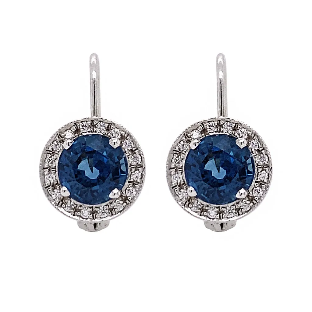 Blue Sapphire Earrings