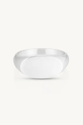 Brushed Signet Ring