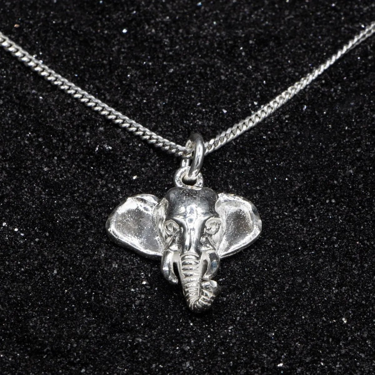 Caribbijou Elephant Head Pendant with Chain