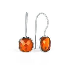 Carnelian Earrings | Silver