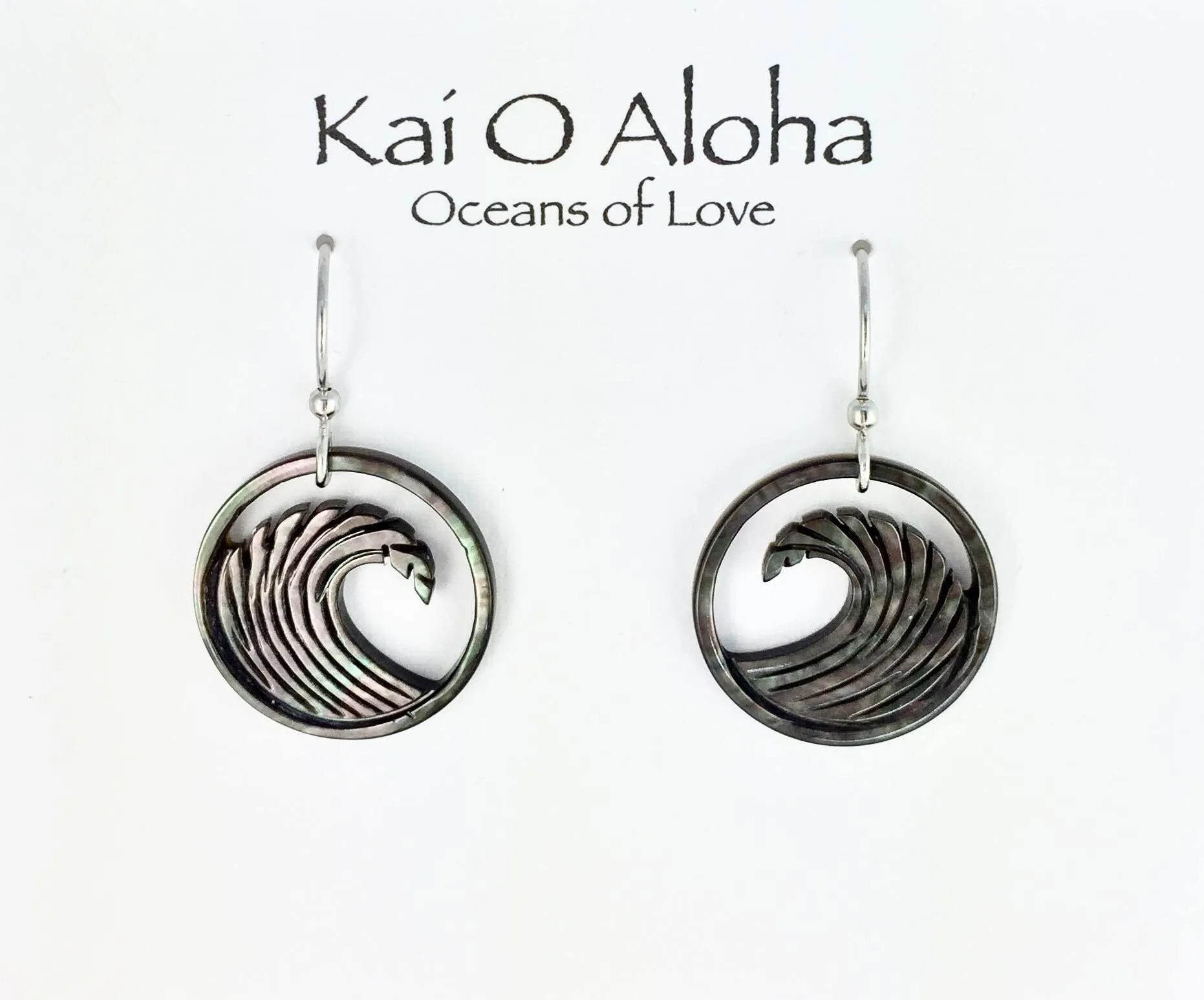 Carved Wave Earrings