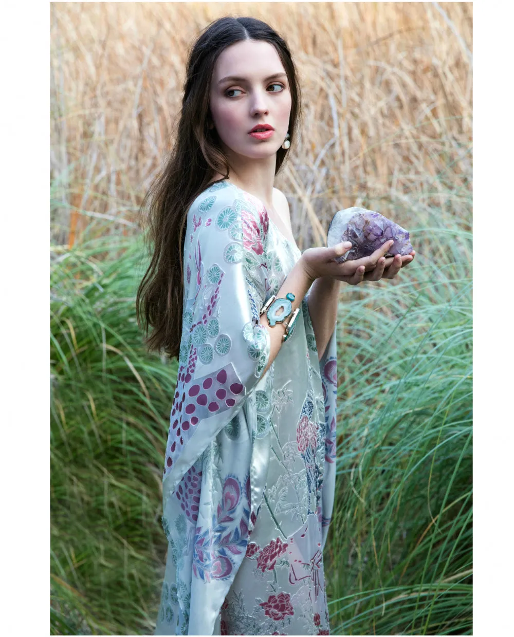 CHINOISERIE GARDEN CAFTAN