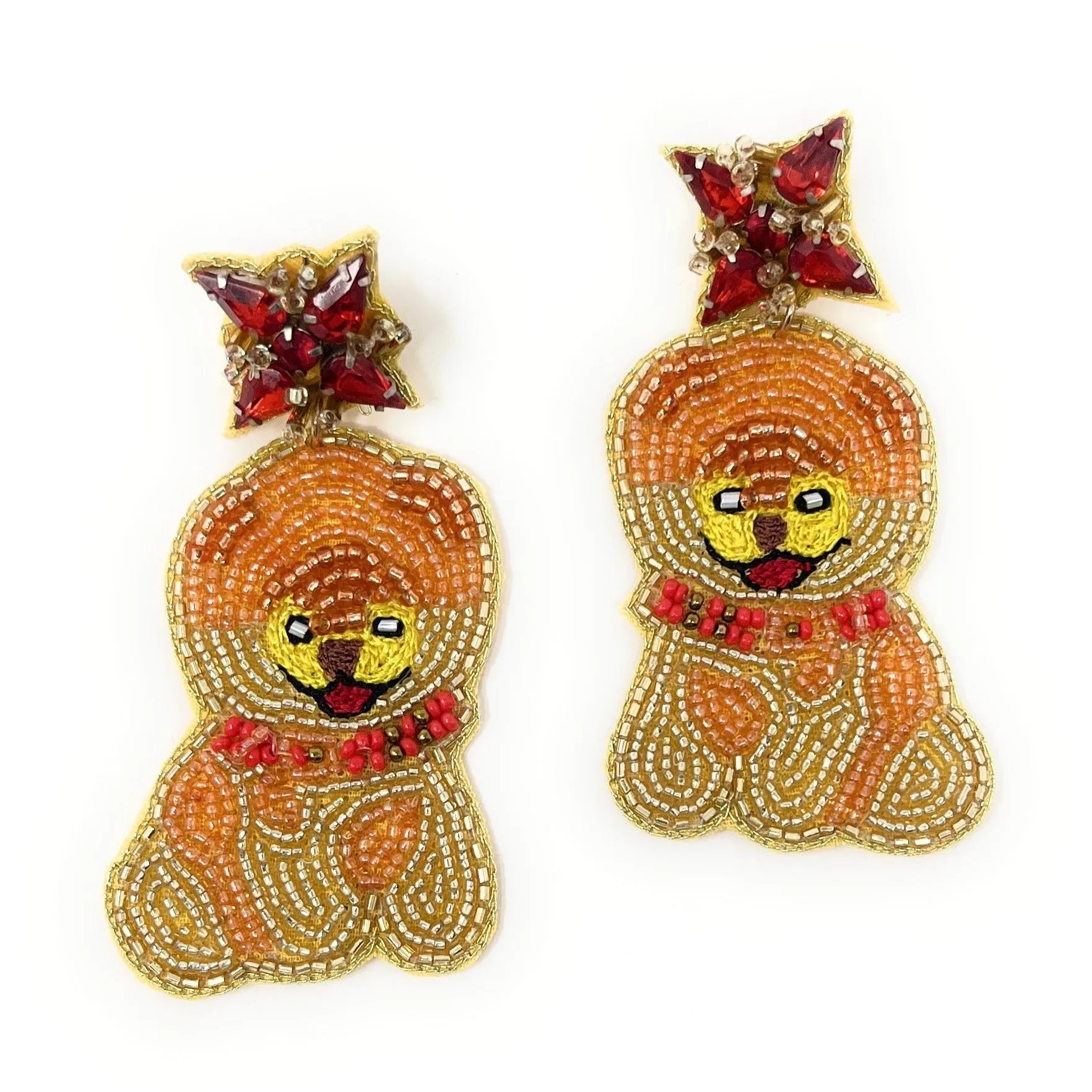 Chow Chow Beaded Earrings