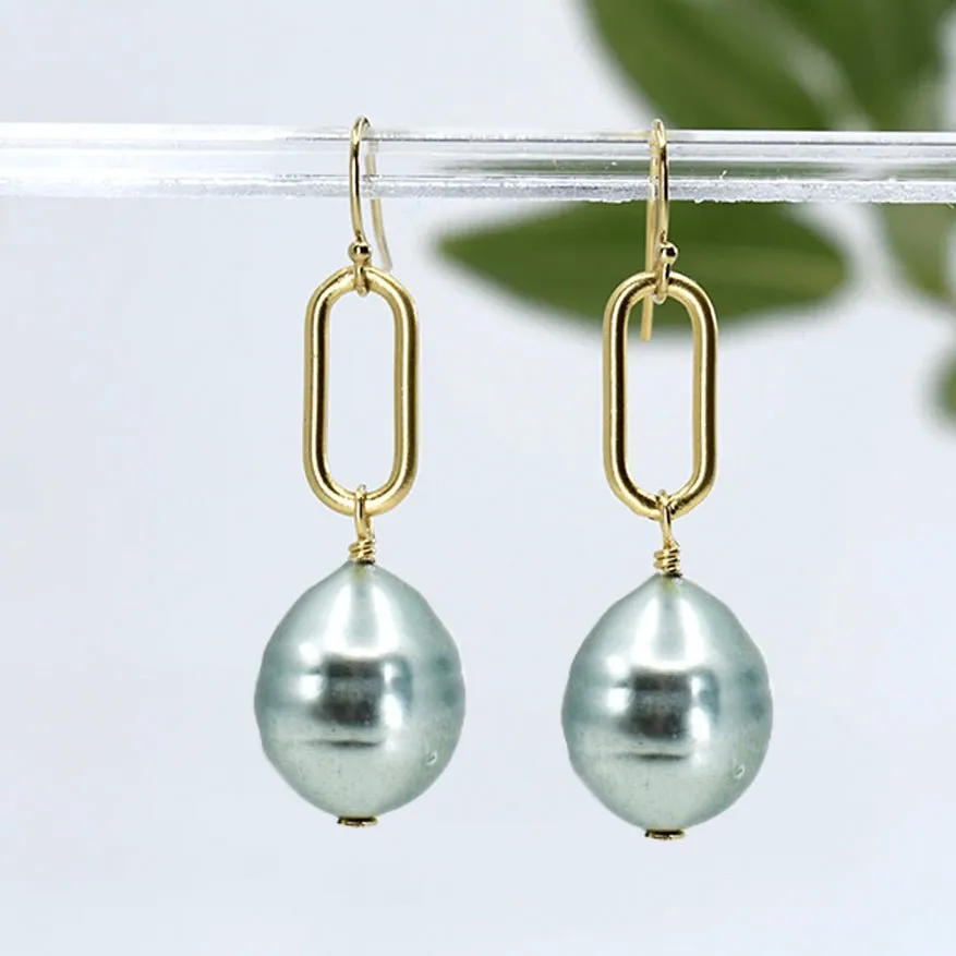 Chunky Pearl Drop Earrings