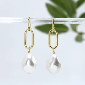 Chunky Pearl Drop Earrings