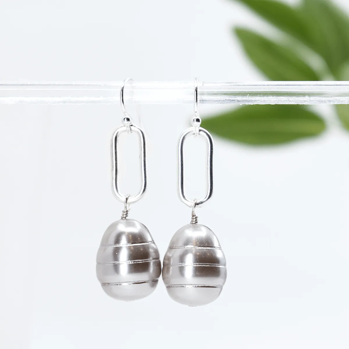 Chunky Pearl Drop Earrings