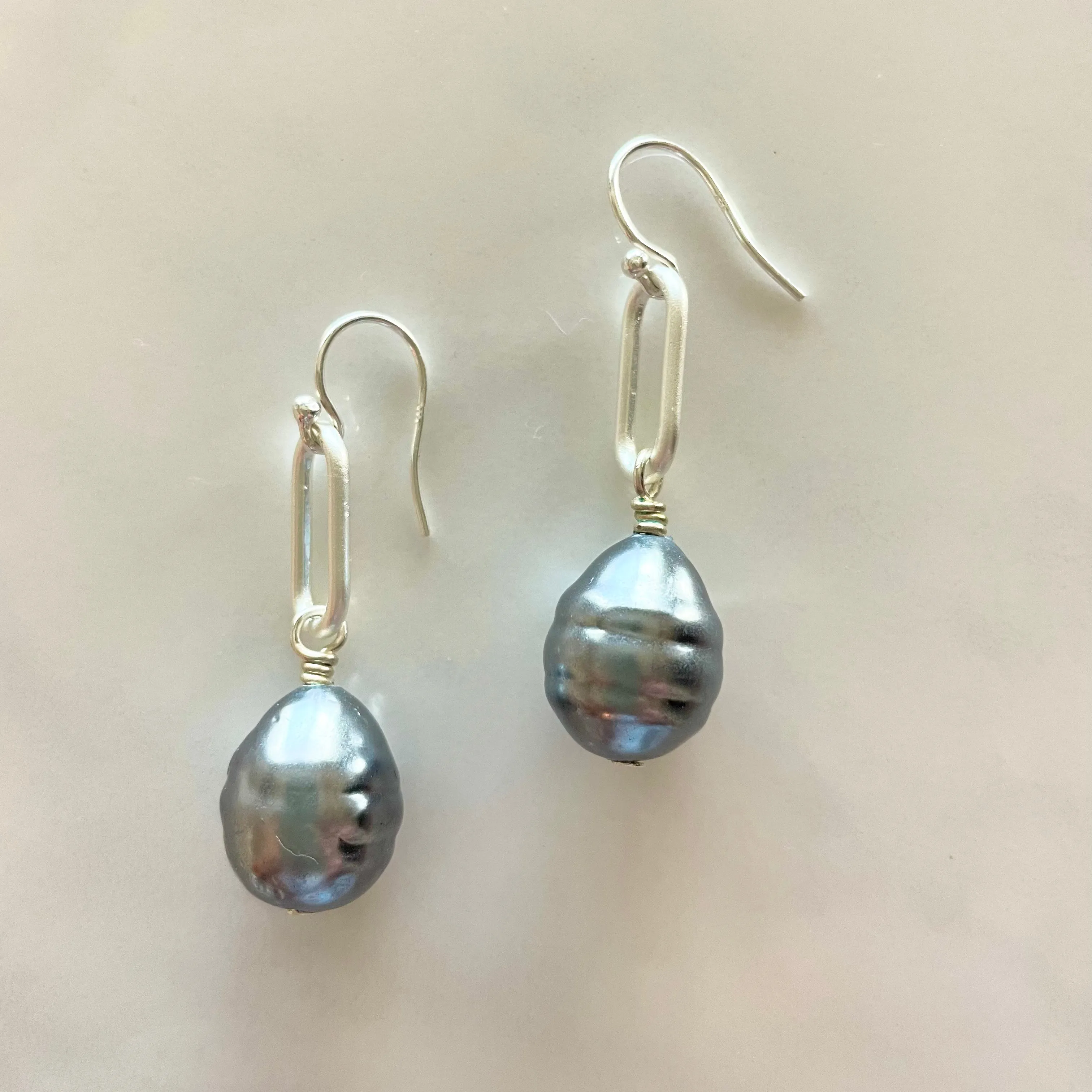 Chunky Pearl Drop Earrings