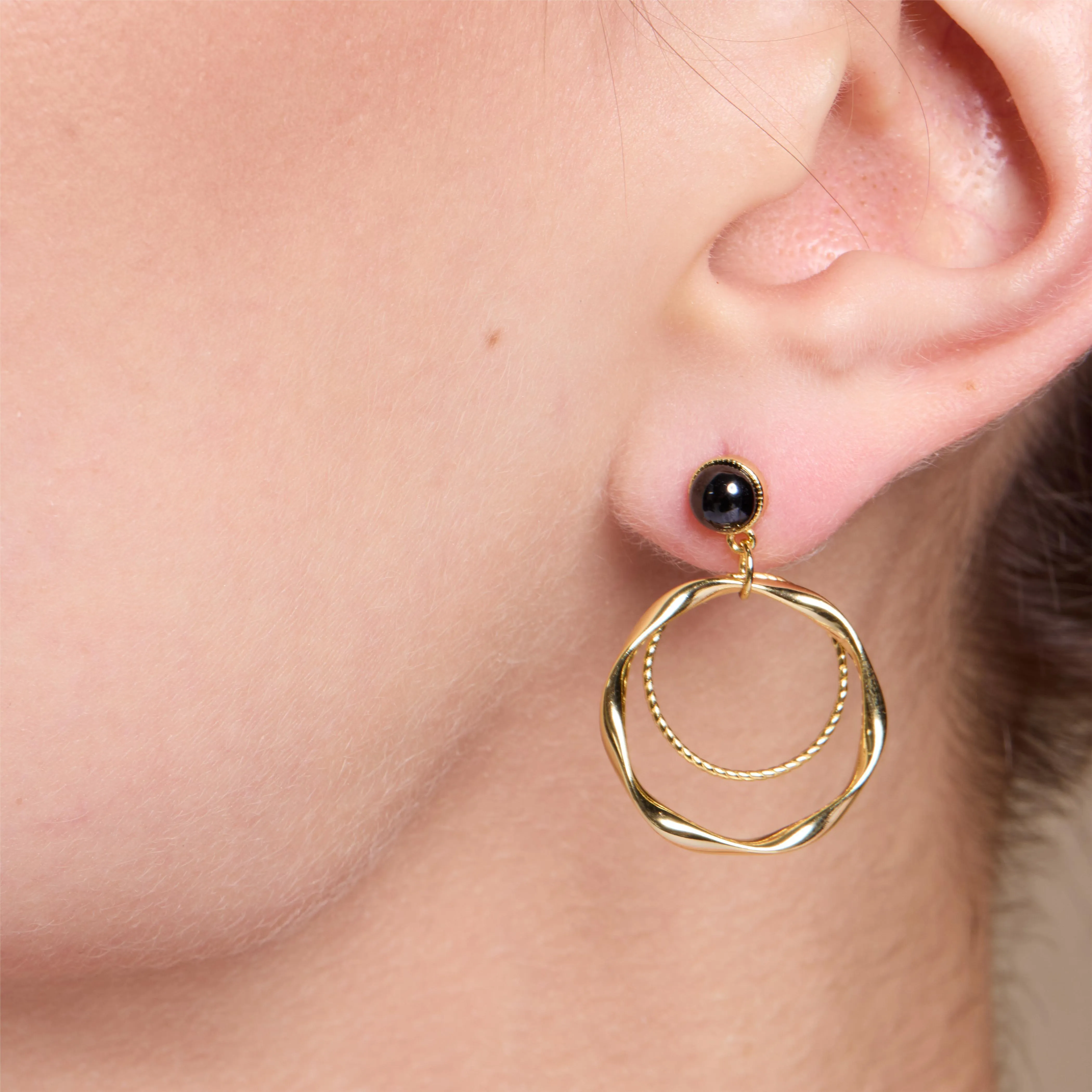 Classic Hoop Drop Earrings