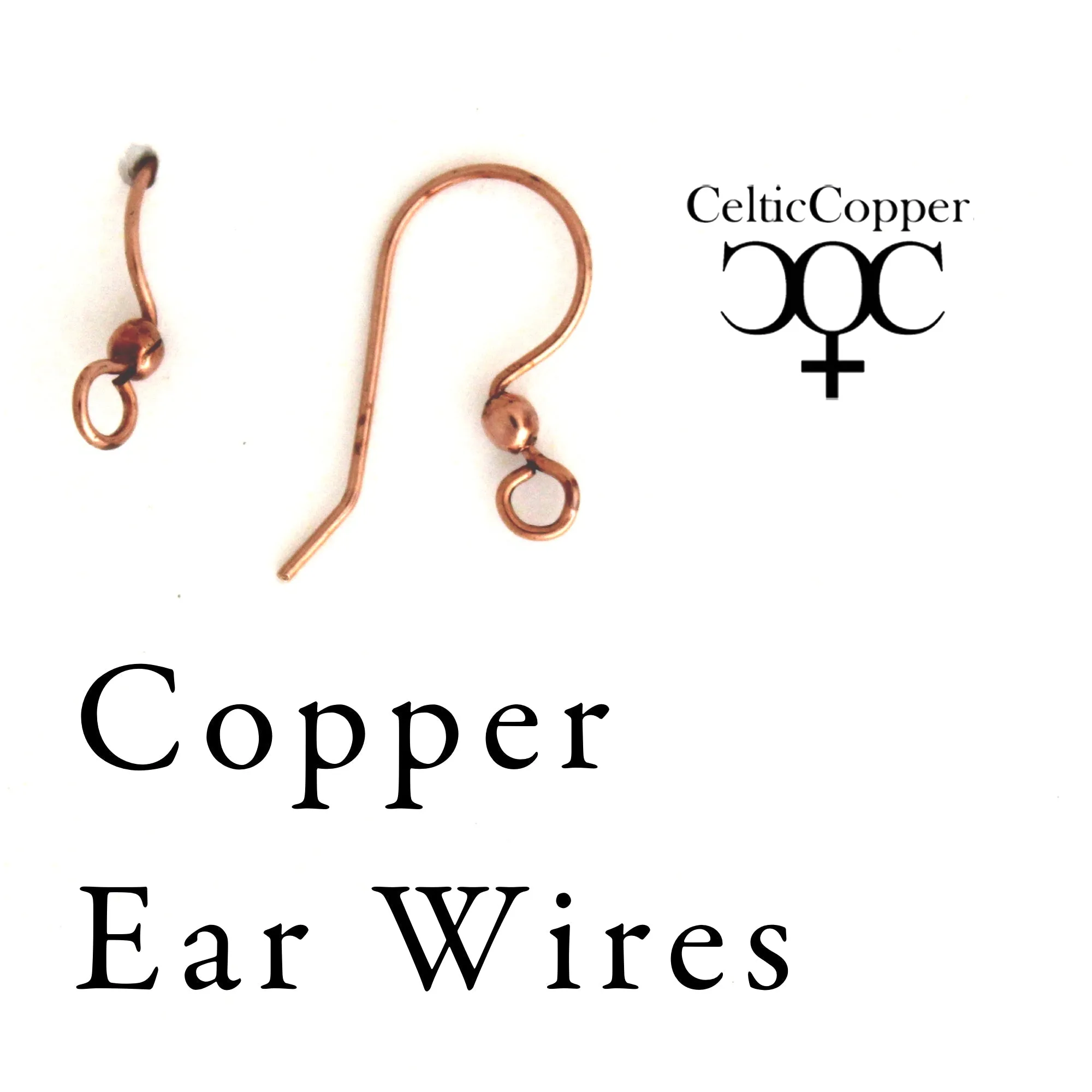 Copper Bead Drop Earrings 14mm Copper Diamond Bead Earrings Post French Wire Lever Back Earrings