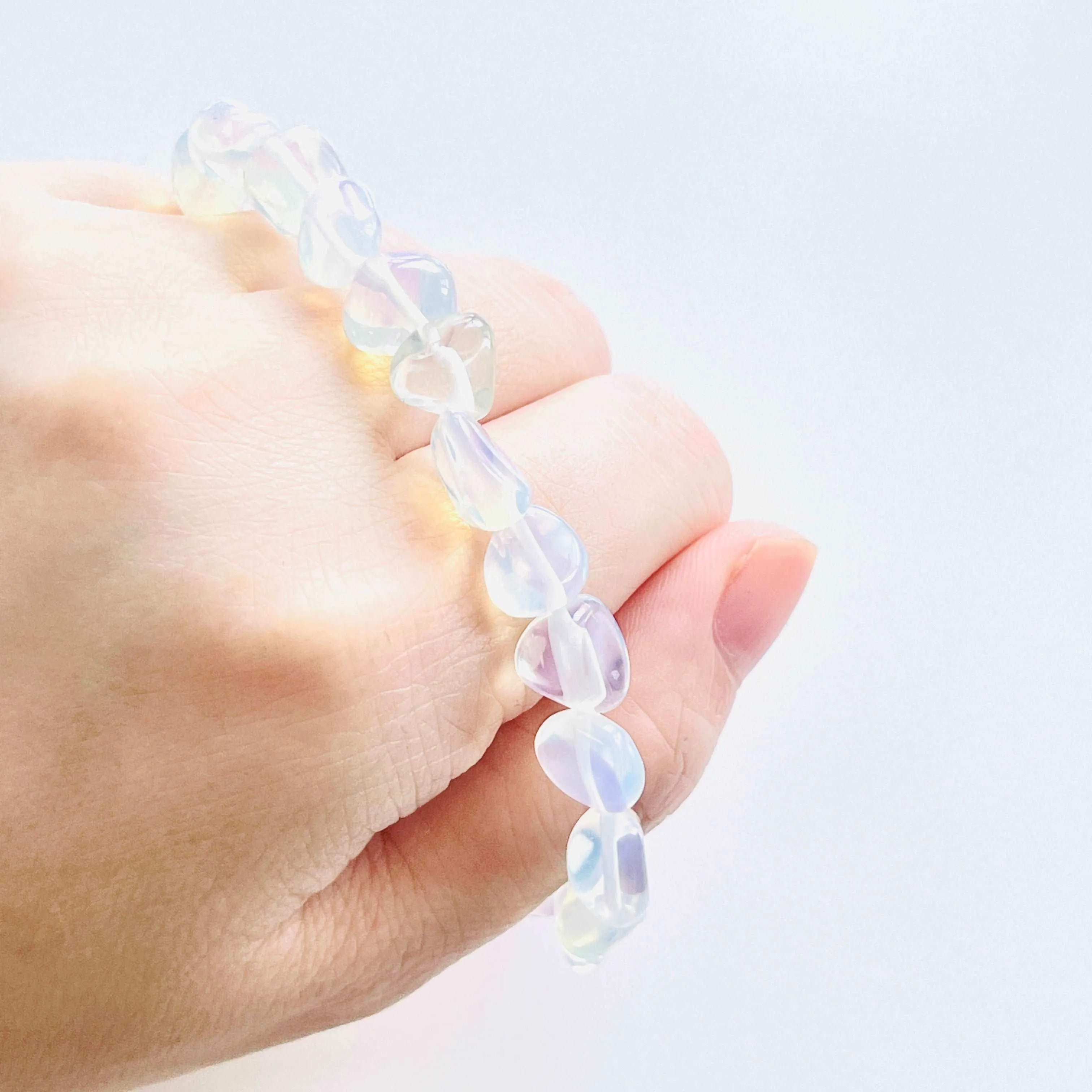 Crystal Opal Beaded Bracelet