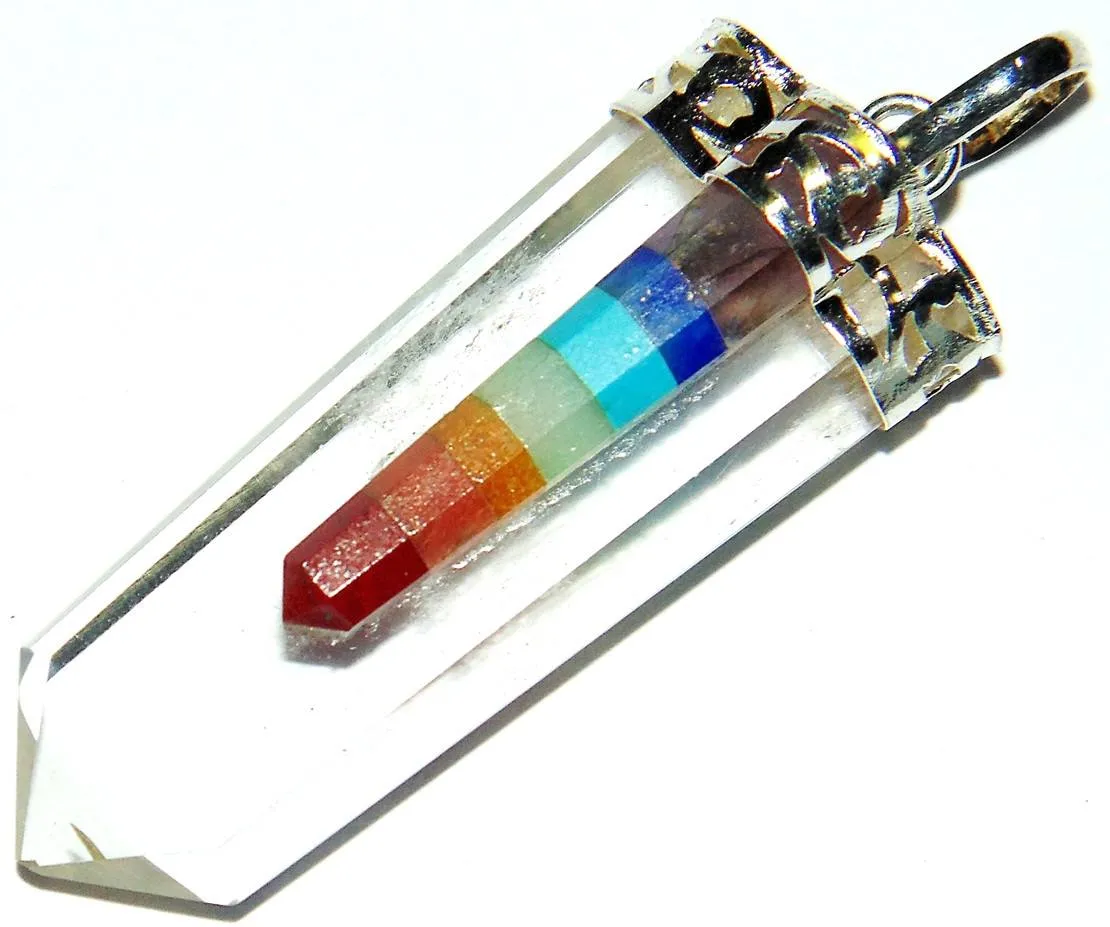 Crystal Pointed Chakra Pendant