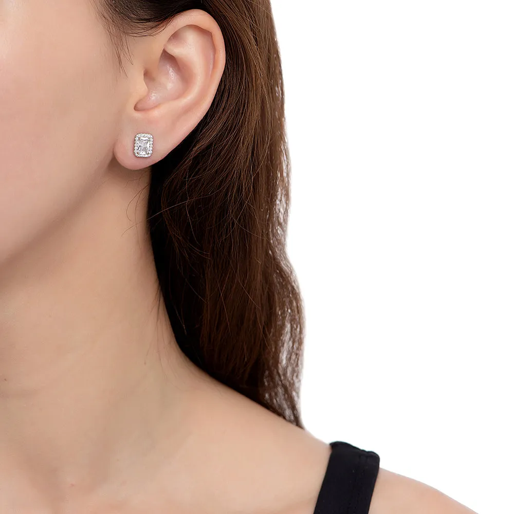 Cubic Zirconia Stud Earrings